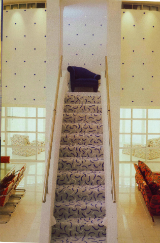 Staircase and feature wall. Work done whilst working for Errol De Jager